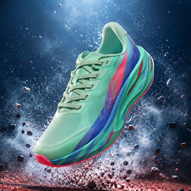 Men's Carbon Fiber Board Running Shoes, Professional Marathon Women's Lightweight and Breathable Chunta Sports Shoes