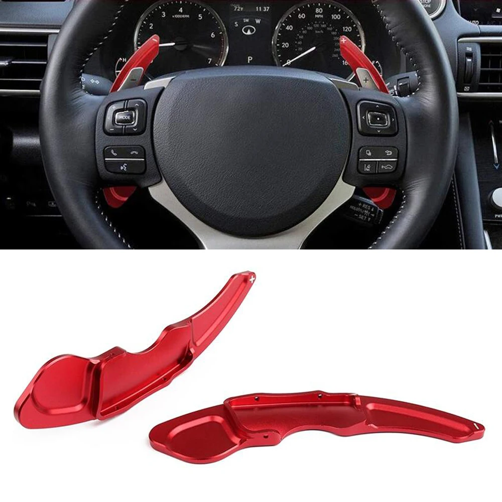 

For Lexus IS NX RC Aluminum Alloy Car Steering Wheel Shift Paddles Shifter Extended Shift Paddle Blade Accessories Car Styling