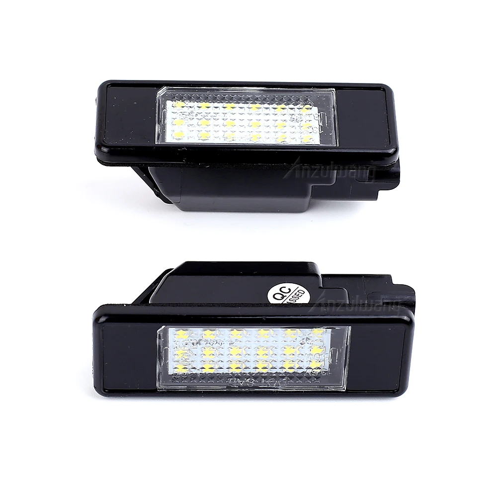 

2x 6000K Car Rear 18 LED SMD License Number Plate Light Lamp For Peugeot 106 207 307 308 406 407 508 For CITROEN C3 C4 C5 C6 C8