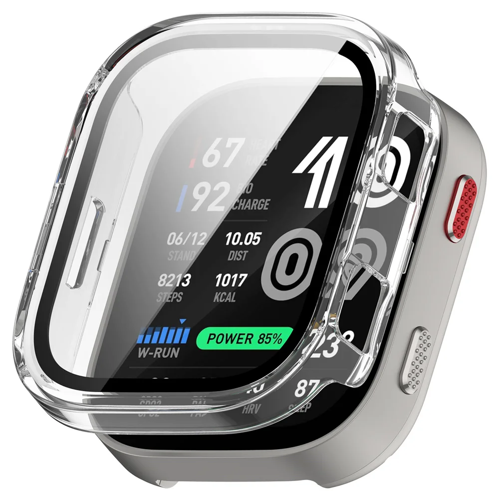 Glas + Schutzhülle für Amazfit Bip Max, Rundumschutz für das Display, robuste PC-Schutzhülle für Amazfit Bip Max Smartwatch, Zubehör. – Detail 6