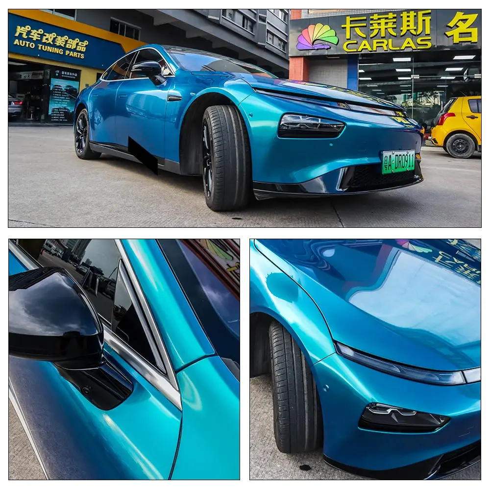 Waterproof Sticker Car Glamor Series Vinyl Wrap Film PVC Material Vehicle Color Changing Film
