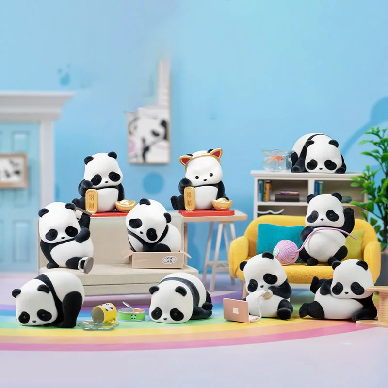 Whole Set 8 Box 52Toys Panda Roll Meow Series Blind Box Mystery Box Kawaii Panda Is Also A Cat Action Figure Toy For Girls