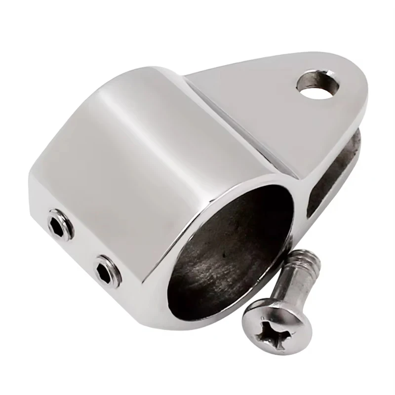 316 Stainless Steel Bimini Top Hinged Jaw Slide Rail Mount Bracket For Center Console Boat Canopy Fitting 7/8 Inch