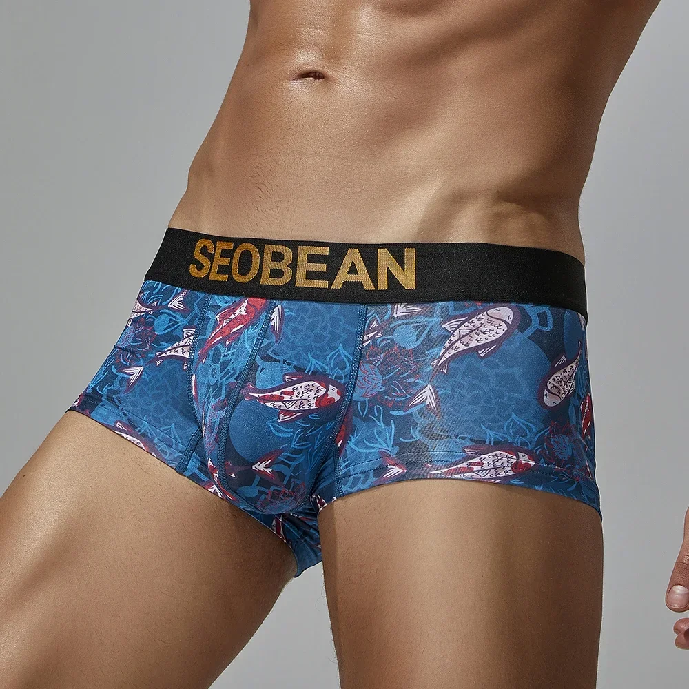 Seobean-New Year of the fish boxer briefs underwear, underclothing