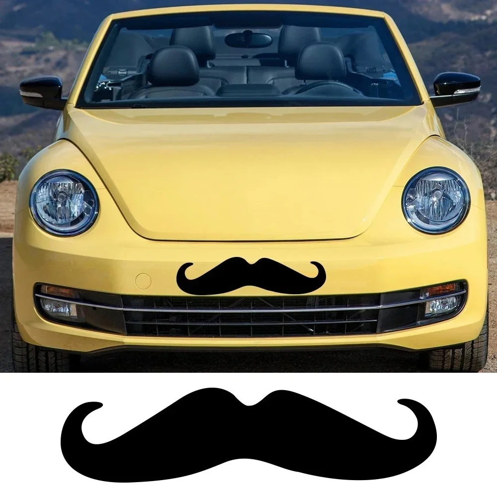 Kreativer Schnurrbart-Autoaufkleber im britischen Stil, wasserdichter PVC-Autoaufkleber für Motorhaube, Stoßstange, Windschutzscheibe, für Volkswagen Beetle