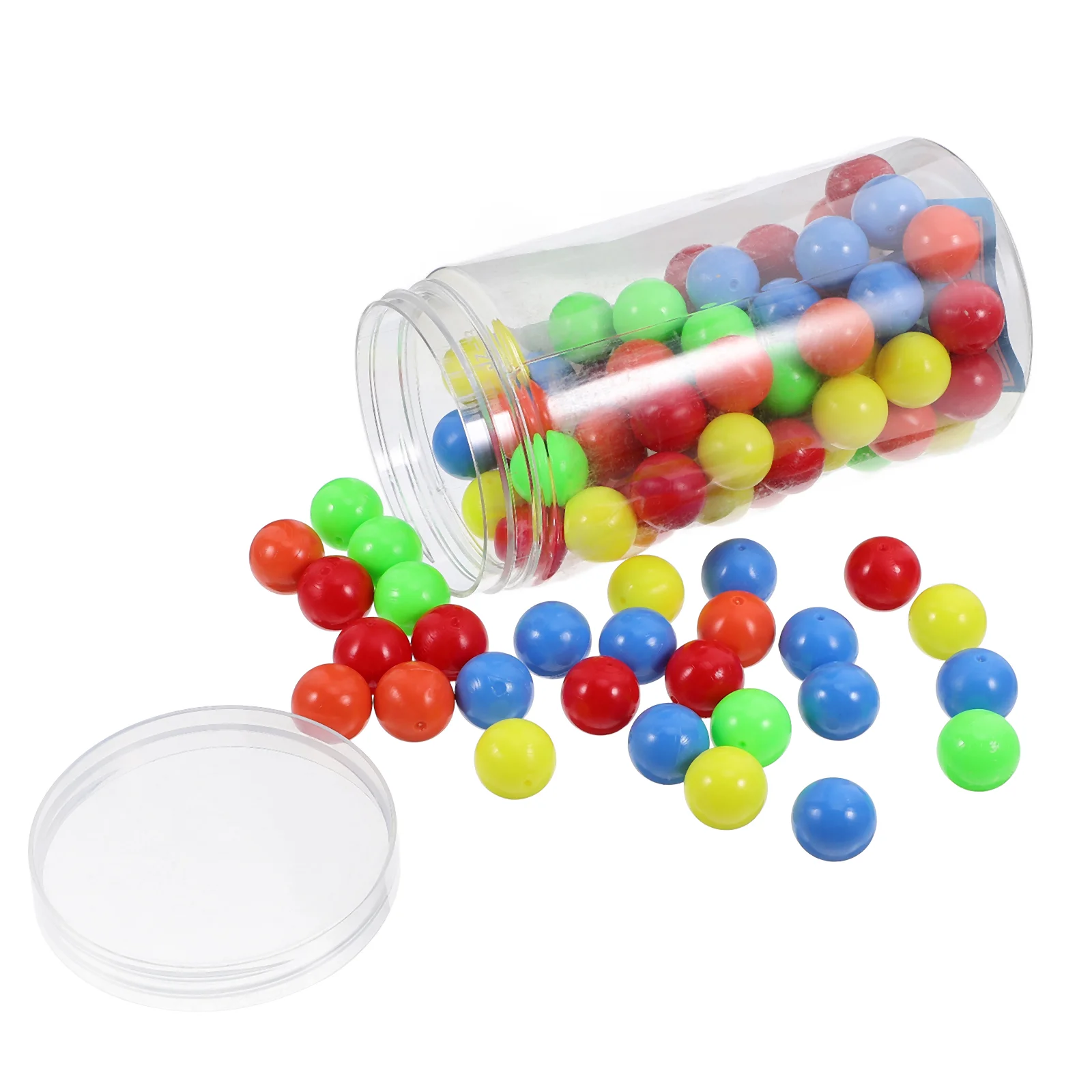 

100 Pcs Counting Balls Solid Math Learning Playthings Plastic Mini Small Child Toys
