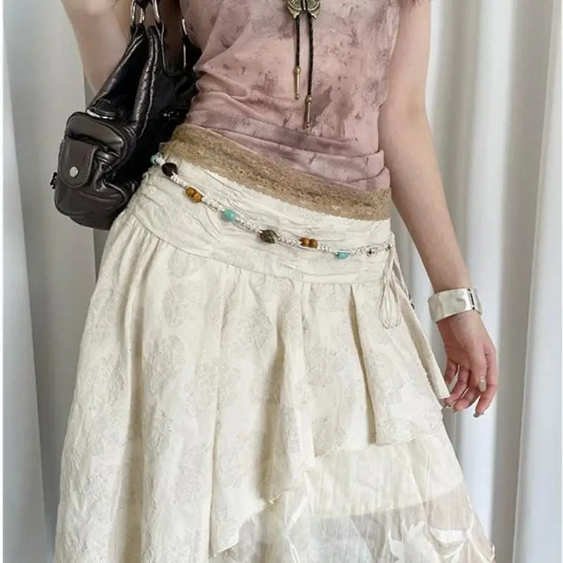 البوهيمي العرقية المنسوجة يدويا الخصر حبل للنساء الأقلية تصميم تحسس حبة حزام تنورة الجينز الخصر سلسلة الملابس والاكسسوارات