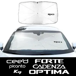 Car Windshield Sunshade Anti UV Visor Protector Parasol Cover For Kia Rio Picanto Ceed Optims K9 Forte Auto Accessories