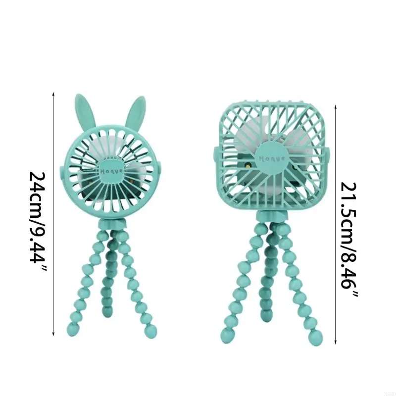 Ký túc xá xe đẩy trẻ clip máy thở cắm trại Silent Fan usb có thể sạc lại N58D