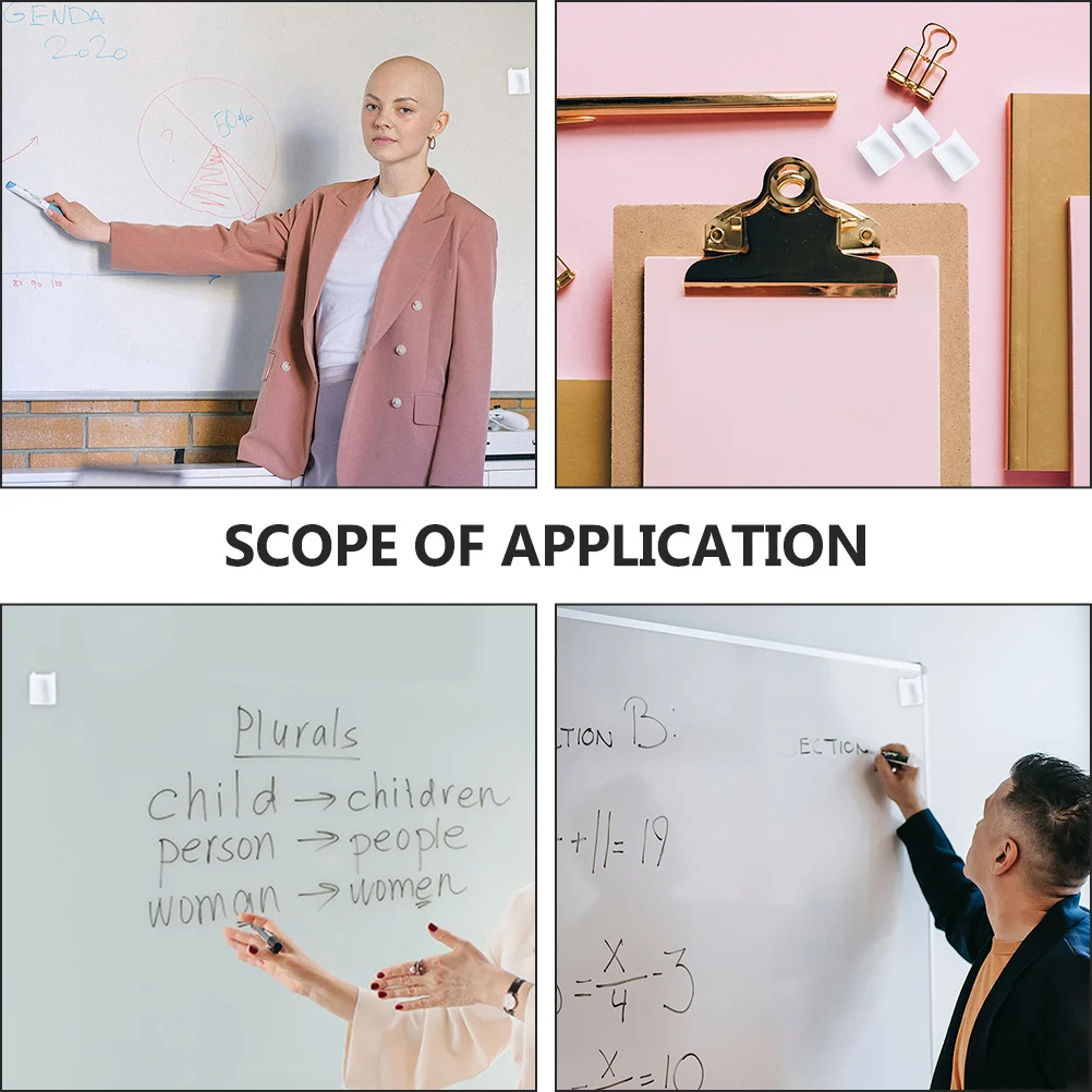 

250 Pcs Pen Holder Clip Pencil Holders Clips Whiteboard for Clipboard Plastic Clamp Pencils