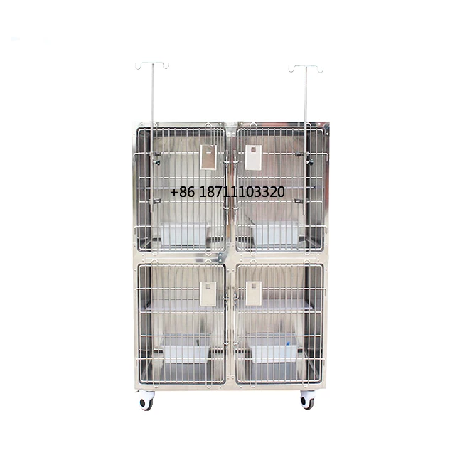 Wholesale Stainless Steel Compartment Design 304 Pet Cages Metal Kennels for Dogs Cats