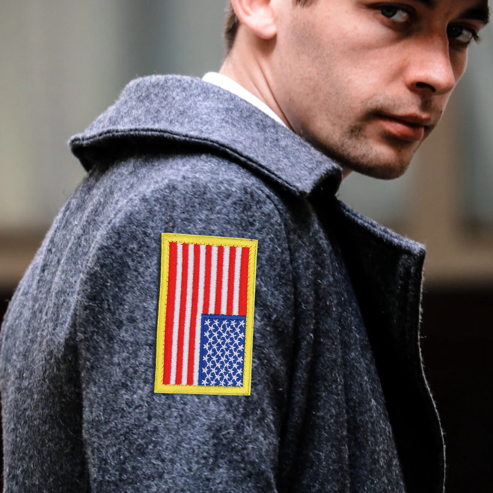 

2pcs Military Armband Patch American Flag Embroidered Design For Clothing Bag Hat Decor Durable Iron On Diy Patches