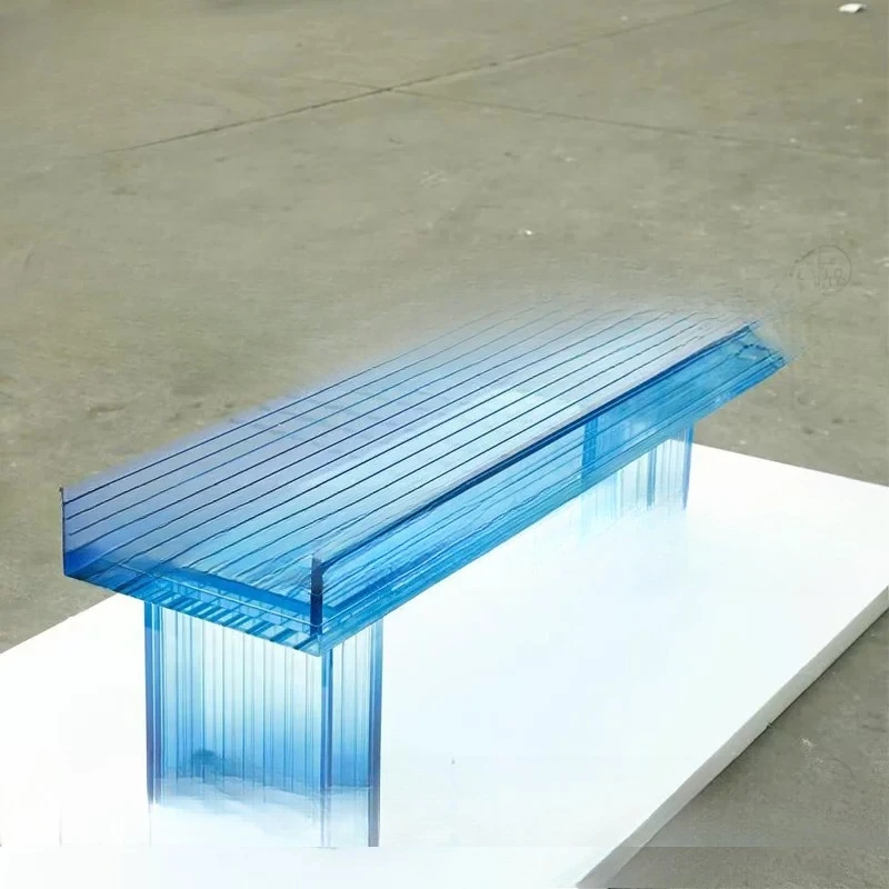 acrylic bench light luxury household sofa bed stool shoe changing bench living room creative dining stool