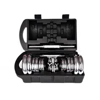 15kg 20kg 25kg 30kg Chrome Dumbbell Sets With Knurl Bar