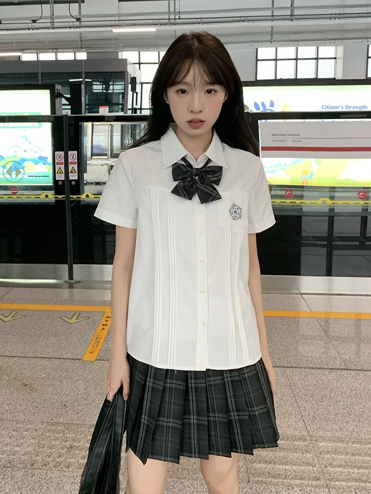 

Tokyo Annual Record JK orm Basic ort Sve White irt Женский колледж Sle Студенческий топ Юбка Комплект School orm