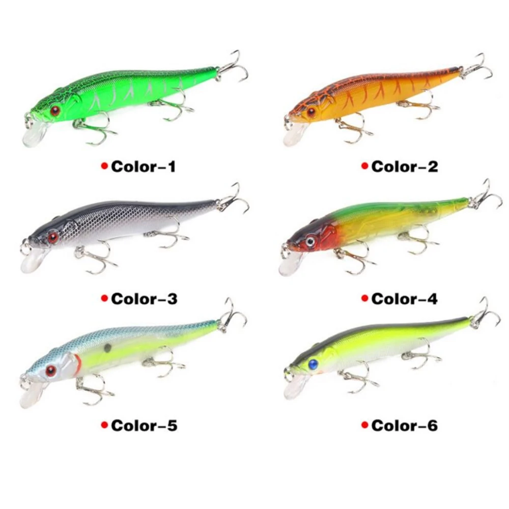 1Pcs Sinking Minnow Fishing Lures Wobblers 11.5cm 14g Jerkbait Artificial Plastic Hard Bait Carkbait Bass Pike Fishing Tackle