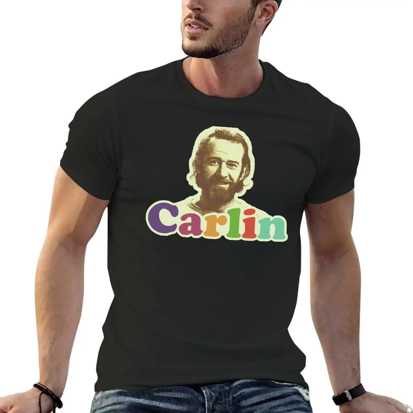 George Carlin George Carlin T-Shirt rapper graphic tees blacks black t shirts for men