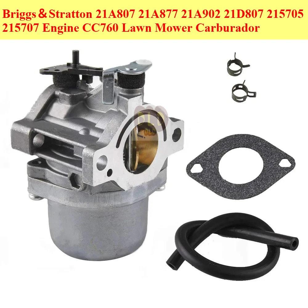 

Carburetor 21B972 590399 796077 For Briggs＆Stratton 21A807 21A877 21A902 21D807 215705 215707 Engine CC760 Lawn Mower Carburador