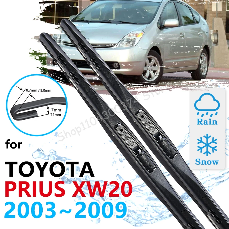 

For Toyota Prius 20 XW20 2003 2004 2005 2006 2007 2008 2009 Car Front Wiper Blades Cleaning Windscreen Windshield Accessories