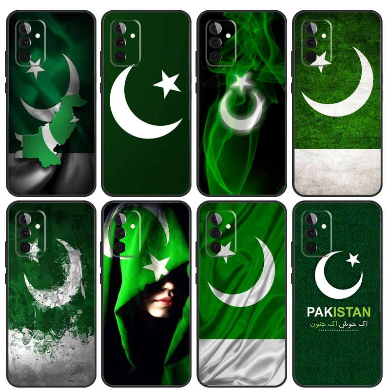 Pakistan Flag Banner Case For Samsung Galaxy A54 A53 A52 A34 A32 A72 A13 A23 A14 A33 A12 A22 A71 A51 Phone Cover