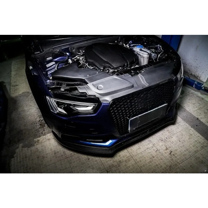 2014-2016 ماتي الأسود الحقيقي الجاف الكربون مدخل هواء أطقم لأودي A4 A5 B8.5 2.T(EA888 GEN3) نظام السحب البارد المنوع