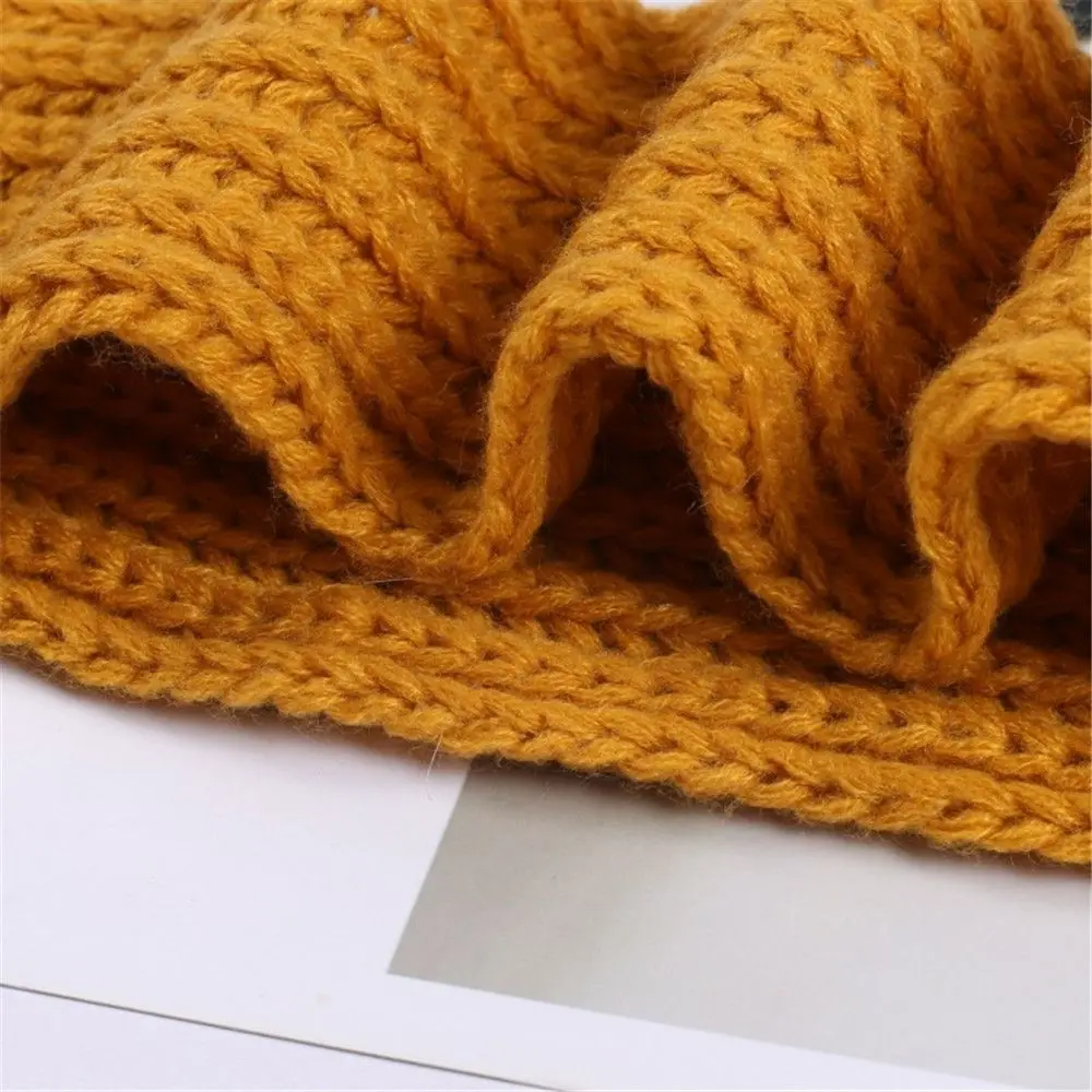 Fashion Warm Kids Scarf Soft Thick Neck Warmer Cute Outdoor Knitted Scarf Baby Boys Girls