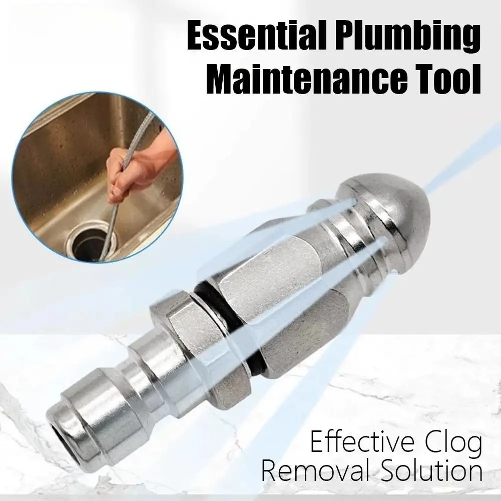 Sewer Cleaning Tool High-Pressure Nozzle  1/4