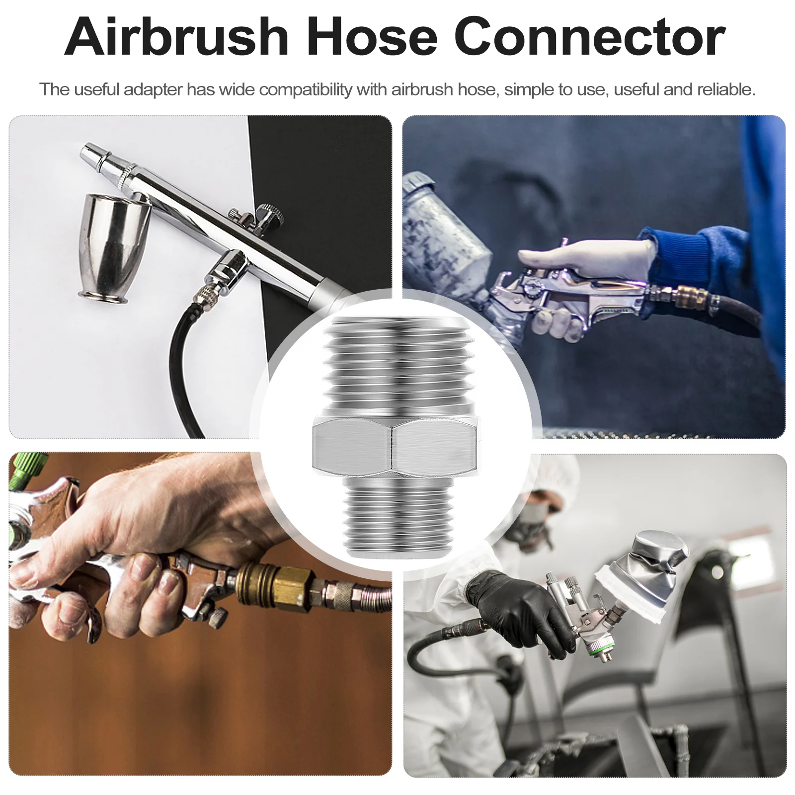 Adapter do aerografu do szybkozłączek węża, konwersja rur, złączki do rur