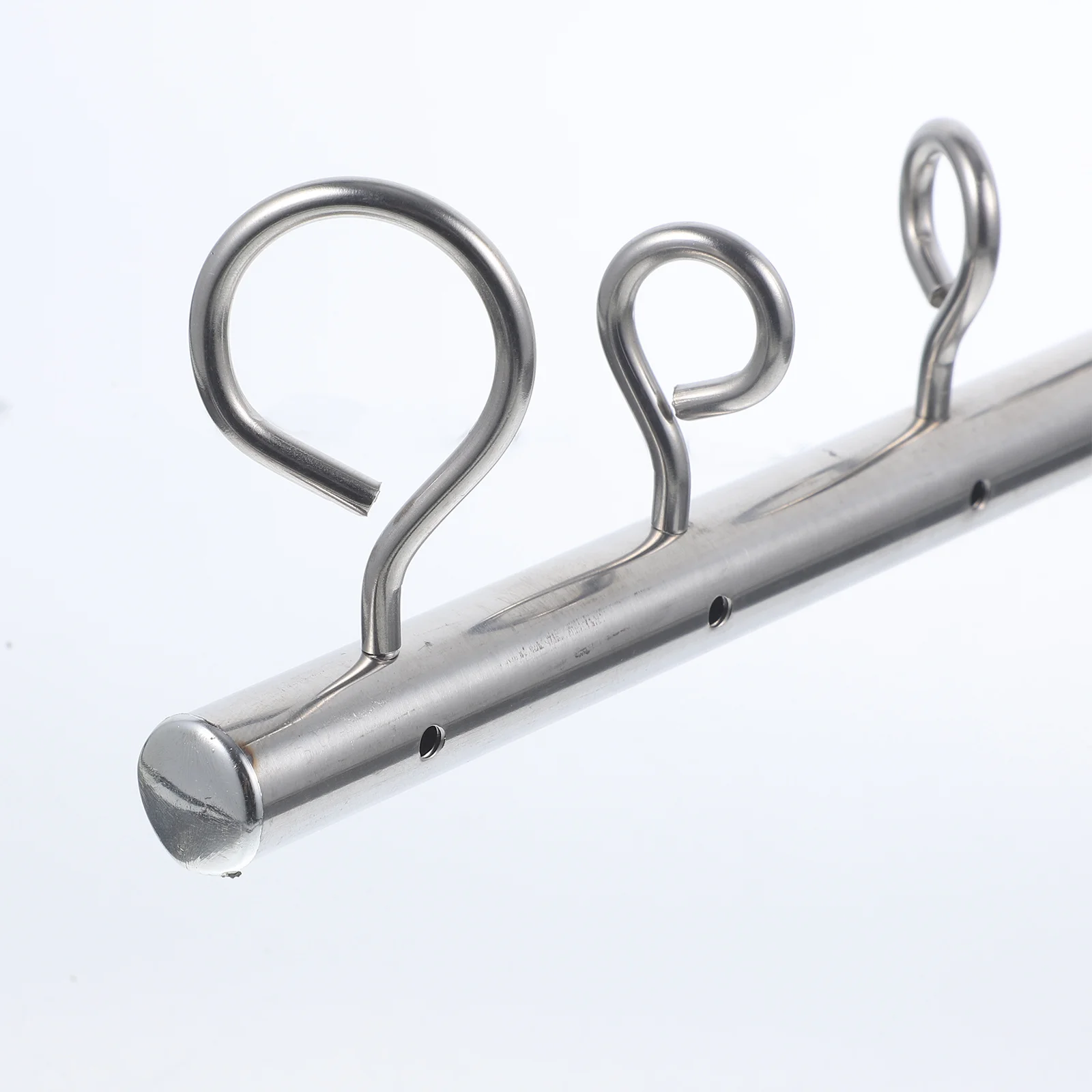 

Balcony Laundry Hanger Stainless Steel Detachable Clothes Holder Multiple Holes Drying Rack Household Laundry Hanger Balcony