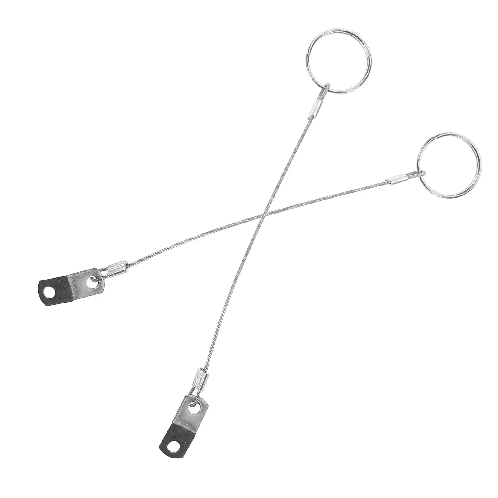 

2Pcs StainlessSteel Marine DetentPins BoatTop CanopyBimini SafetyTether CableLanyard Antiloss Hardware Silver
