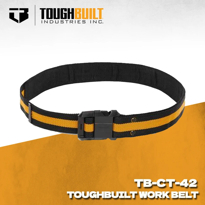 TOUGHBUILT TB-CT-42 Cinturón de herramientas Hebilla ajustable resistente Cinturón exterior resistente de suspensión rápida