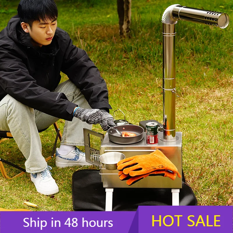 

POWER LEAP CLS Stainless Steel Indoor Camping Charcoal Stove Thickened Portable Outdoor Heating Stove Car-mounted