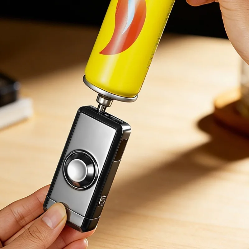 

НОВАЯ Голосовая гироскопическая зажигалка с управлением пальцем, надувная ветрозащитная персонализированная электронная зажигалка для сигарет с фонариком