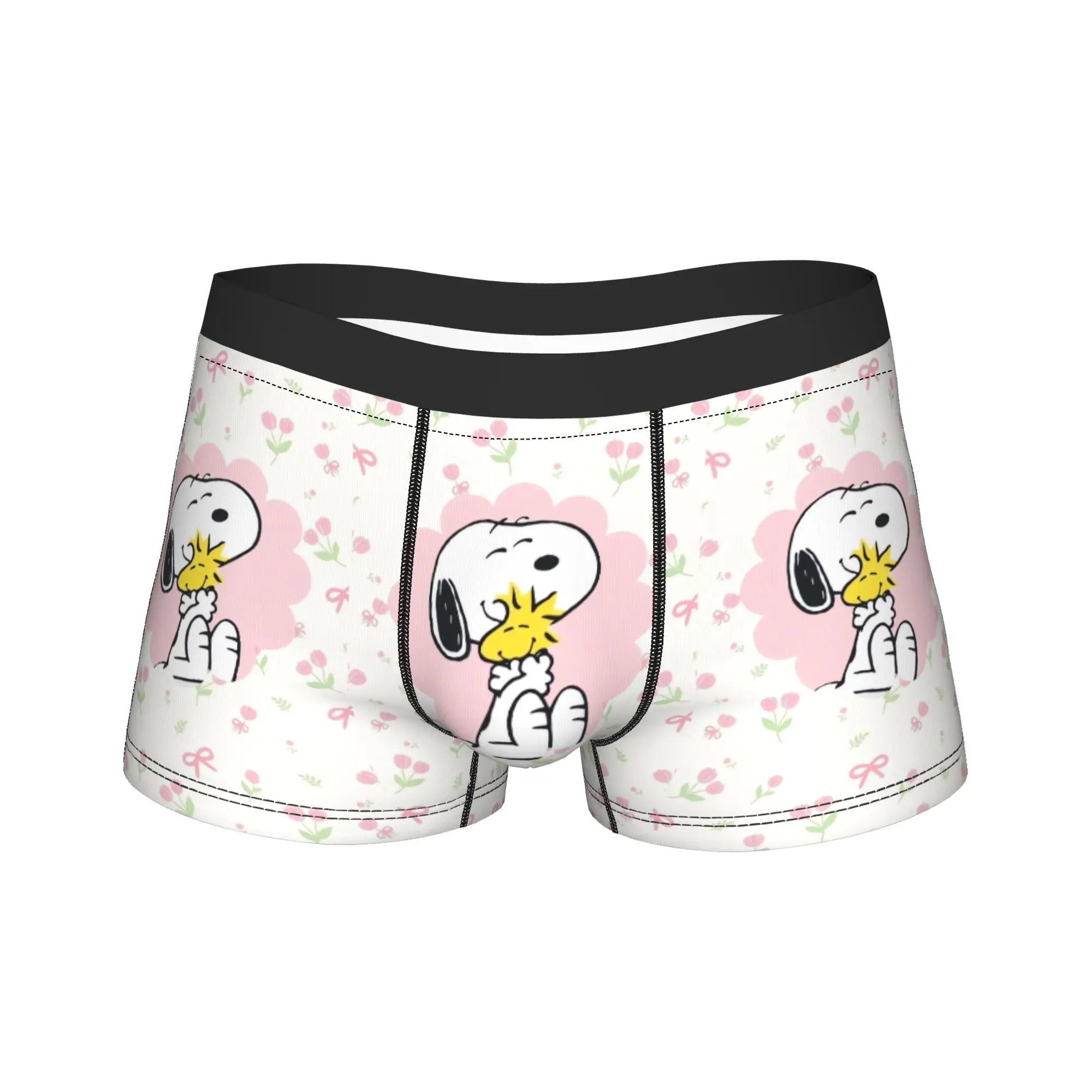 

Snoopys Underwear Printing Trunk High Quality Men Underpants Soft Trend Shorts Briefs Birthday Present