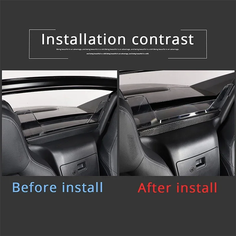 

1Pcs Soft Carbon Fiber For Mazda MX-5 2016-2025+ Car Interior Rear Glass Trim Strip Car interior protection accessories