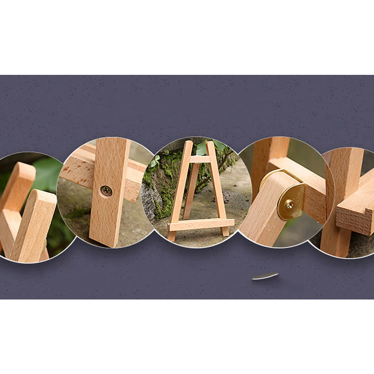 Wooden Display 27.5Cm Mini Tripod Stand For Photo Painting Artwork Tabletop Easel Portable Wood Easel Stand For Small