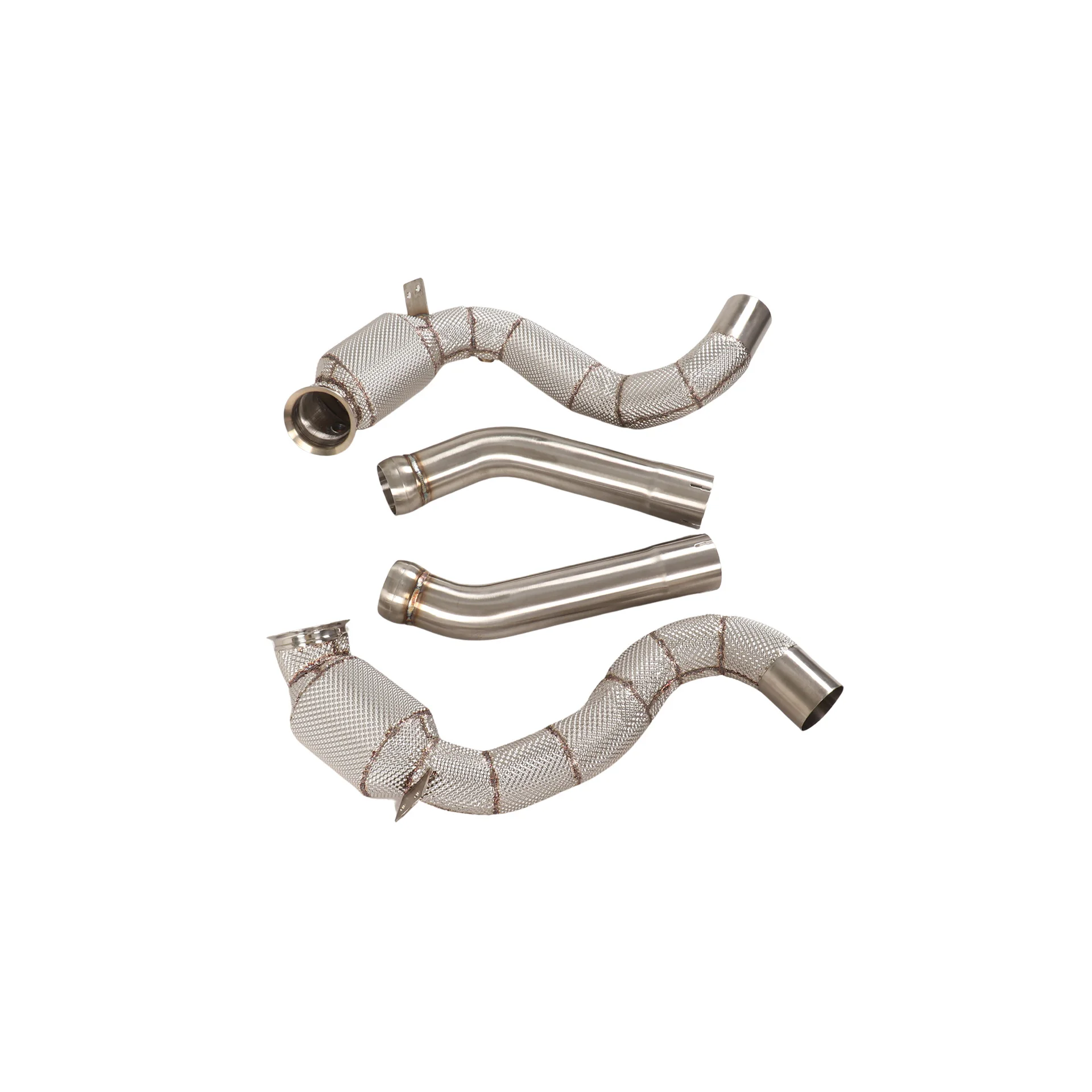 Auto Tuning Parts Exhaust Downpipe Header 300 Cells Formercedez-W205 C63 C63S 4.0T