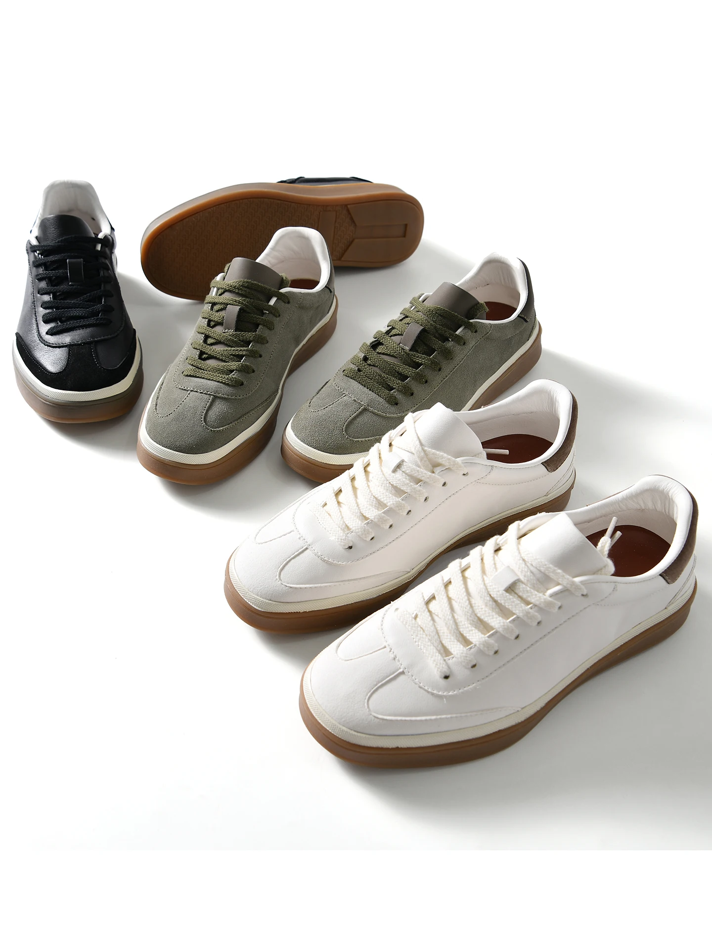 

Faux Fur Anti-Slip Sole Casual Shoes Men's Vintage Fashion Spring Low Top Flat Heel Rubber Bottom round Toe Shoes