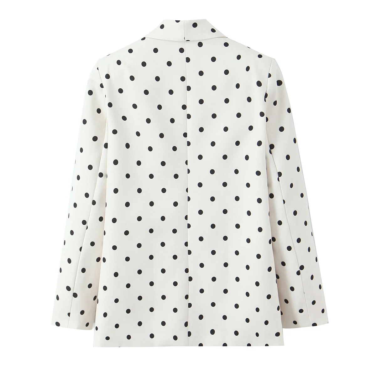 2026 Woman Fashionable Polka Dot Suit Jacket for Women Buttonless Design Commute Friendly Elegant And Stylish