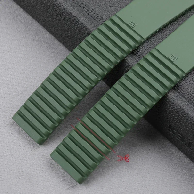 فائقة الجودة لينة فلوروروبر FKM ساعة مطاطية الفرقة 19 مللي متر اكسسوارات استبدال لحزام باتيك ل فيليب Aquanaut 5067A