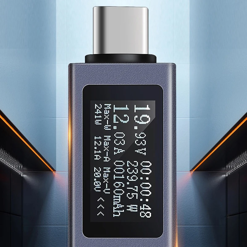 

Tester DC Digital Voltage KWS2301 Multi-function Digital 11 in 1 DC Voltage And Ampere Test Tool Mobile Power Indicator