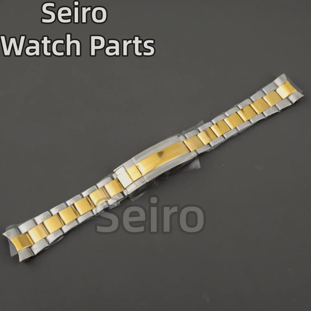 سوار ساعة من الفولاذ المقاوم للصدأ فضي مصقول متوسط 20 ملم لساعة رولكس طاقم الغواصة GMT دايتونا سوار معصم قابل للطي #5