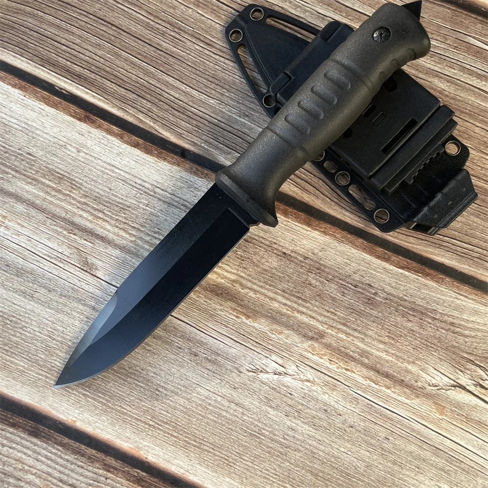 

Тактический охотничий нож с лезвием 7CR13MOV, рукоятью из нейлонового волокна, карманный нож для активного отдыха, портативный, для кемпинга, EDC, инструмент для выживания, боевой нож