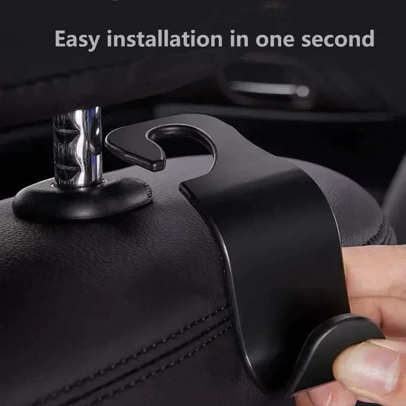 Universal Car Seat Headrest Hook Hooks Storage Hanger Car Back Seat Organizer Holder Auto Interior Accessories 2/4/8Pcs