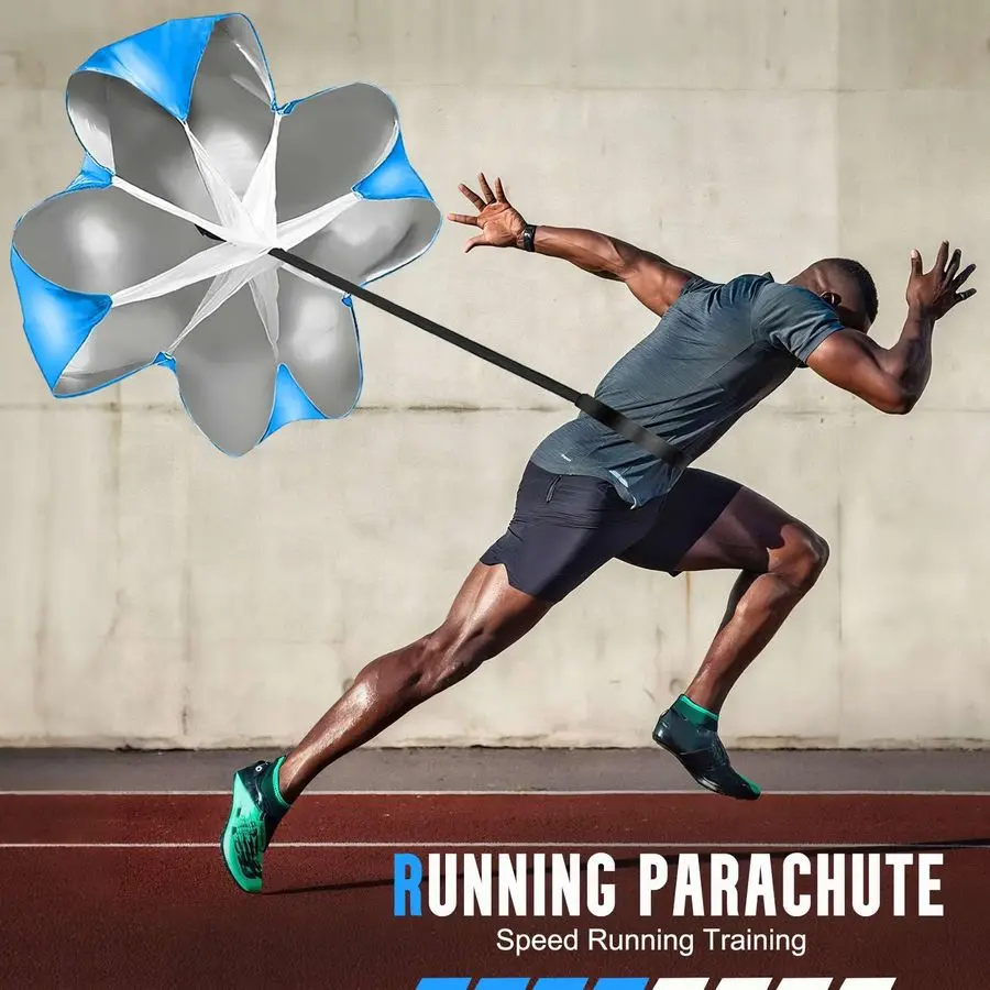 سلم، مجموعة معدات تدريب كرة القدم، 4 حواجز خفة الحركة، سلم سرعة 20 قدم، مظلة للجري، 12 مخروطًا لكرة القدم، حبل القفز Soc