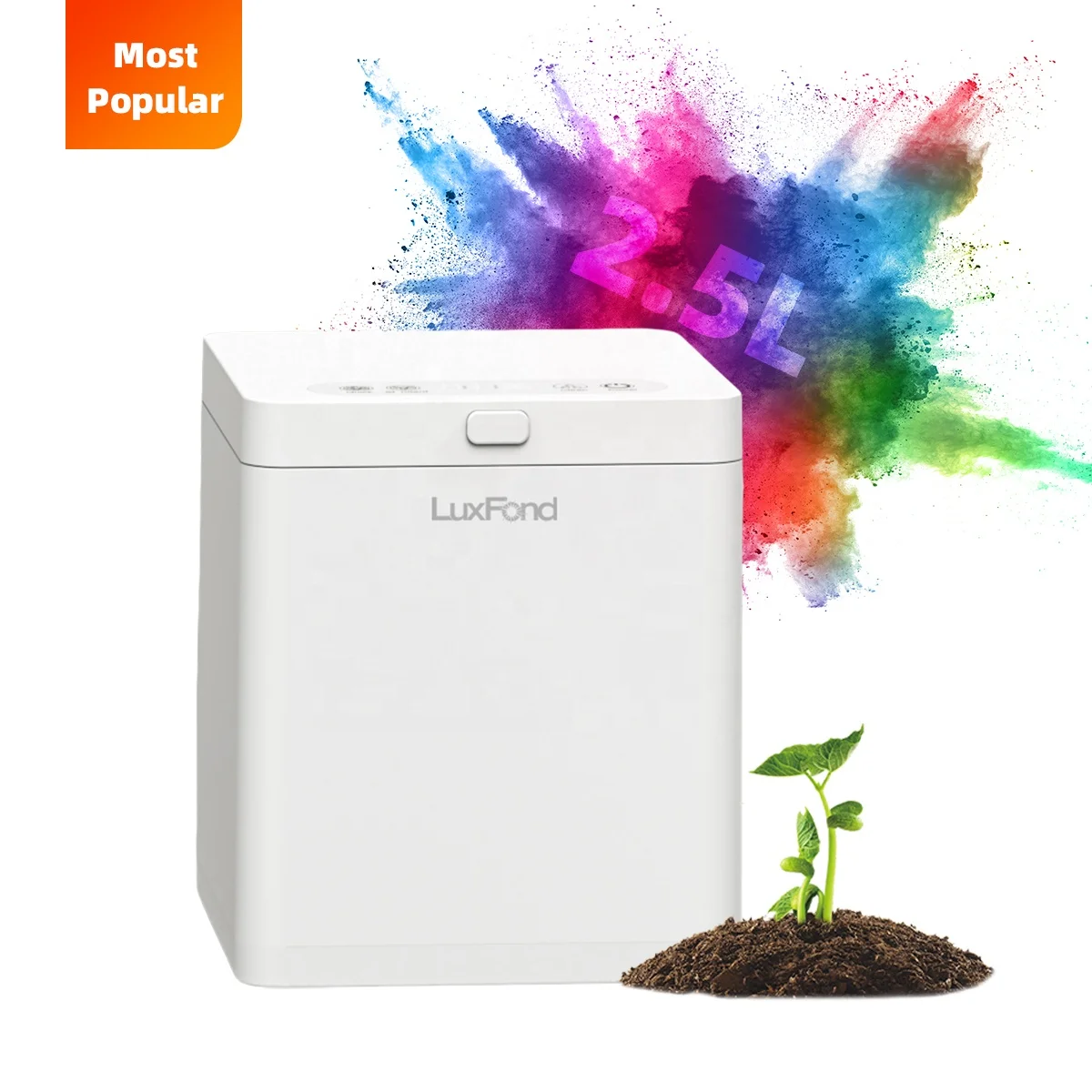 LUXFOND Home Food Upcycler All Seasons Indoor Electronic Composter Indoor Compost Electric Kitchen Food Recycler