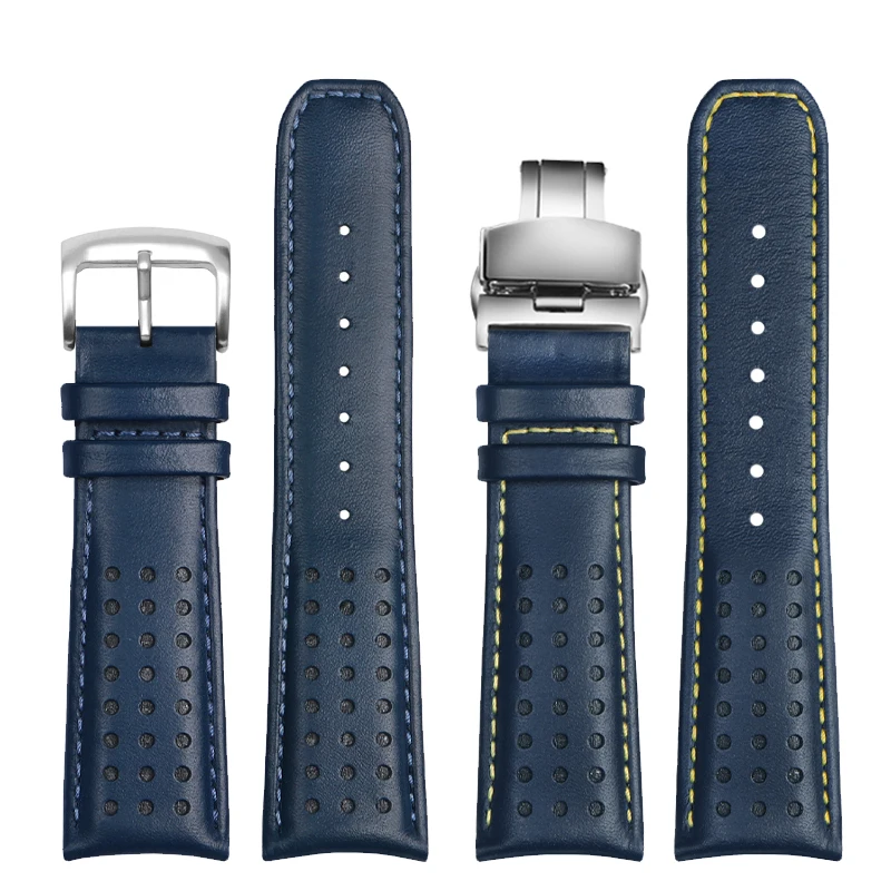 Для Citizen Blue Angel Eco-Drive AT8020 JY8078 Eagle In The Air мужской ремень из натуральной воловьей кожи 22 мм 23 мм Arc