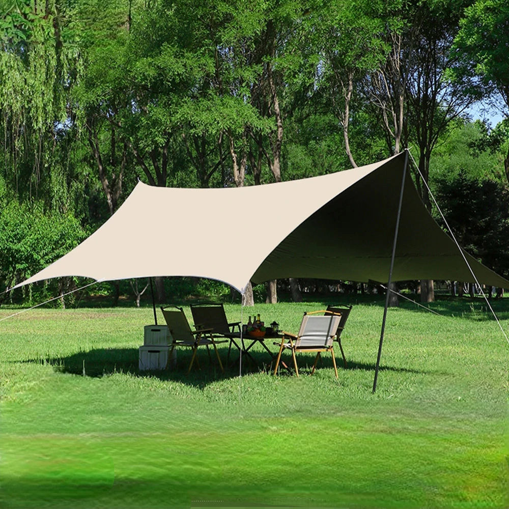 Thickened Oxford cloth canopy tent, outdoor camping, barbecue park, sunshade, rain and sun protection, courtyard greenhouse