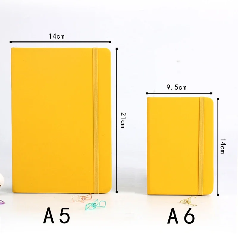 Imagem -05 - Pequeno Portátil Elastic Binder Notepad Cadernos e Notepads Agenda Diário Planejador Writing Pads Escritório Escola a6 2024