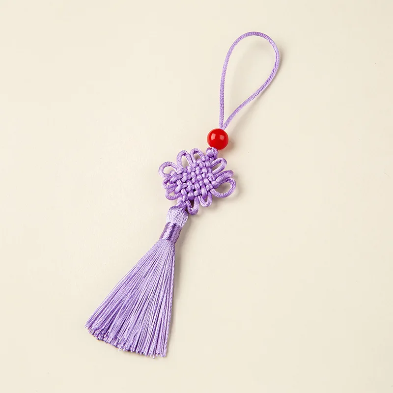 Beaded String Tassel, Small Hanging Tassel Chinese Knot Pendant, Bookmark Decoration, USB Stick Pendant Accessories